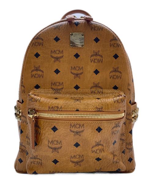 MCM（エムシーエム）MCM (エムシーエム) MCM Stark ヴイセトス スタッズリュック ブラウンの古着・服飾アイテム