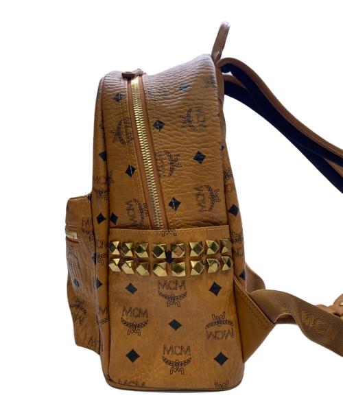 MCM（エムシーエム）MCM (エムシーエム) MCM Stark ヴイセトス スタッズリュック ブラウンの古着・服飾アイテム
