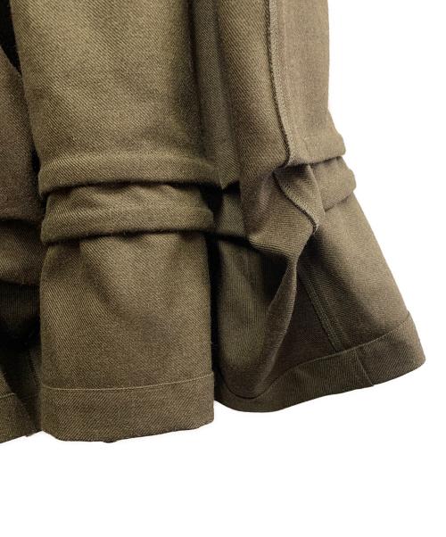 COMME des GARCONS（コムデギャルソン）COMME des GARCONS (コムデギャルソン) COMME des GARCONS　カーキ　ウールミディスカート カーキ サイズ:SIZE XSの古着・服飾アイテム