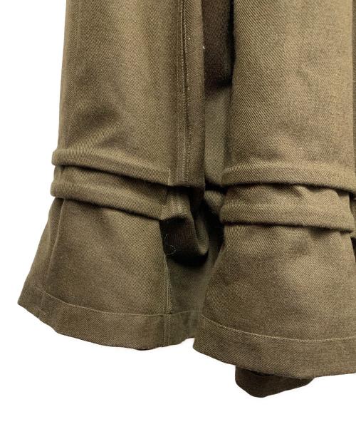 COMME des GARCONS（コムデギャルソン）COMME des GARCONS (コムデギャルソン) COMME des GARCONS　カーキ　ウールミディスカート カーキ サイズ:SIZE XSの古着・服飾アイテム