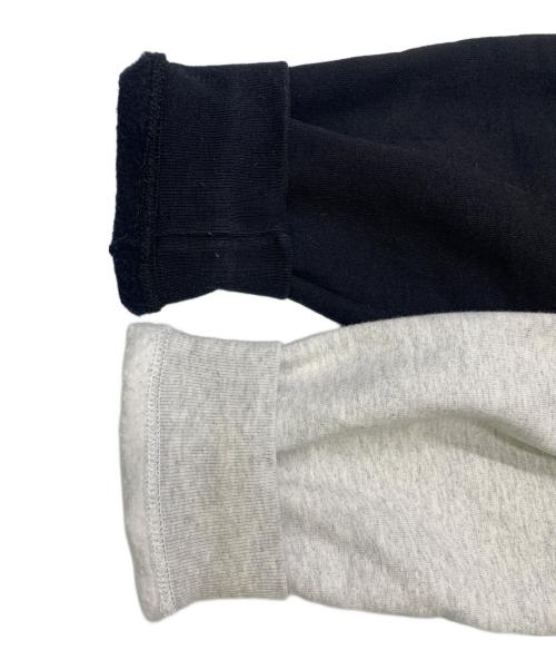 SUPREME（シュプリーム）SUPREME (シュプリーム) Split Crewneck Sweatshirt グレー×ブラック サイズ:Mの古着・服飾アイテム