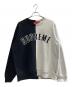 SUPREME（シュプリーム）の古着「Split Crewneck Sweatshirt」｜グレー×ブラック