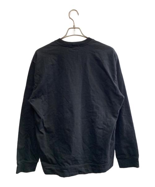 STONE ISLAND（ストーンアイランド）STONE ISLAND (ストーンアイランド) STONE ISLAND　長袖カットソー ブラック サイズ:SIZE Lの古着・服飾アイテム