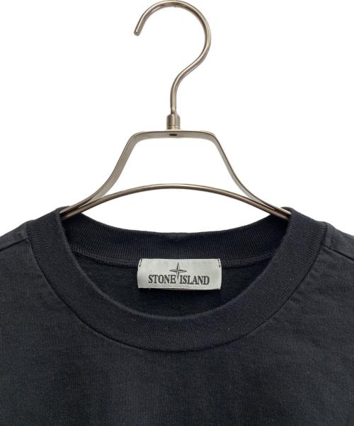 STONE ISLAND（ストーンアイランド）STONE ISLAND (ストーンアイランド) STONE ISLAND　長袖カットソー ブラック サイズ:SIZE Lの古着・服飾アイテム