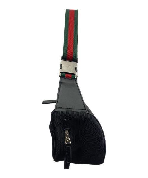GUCCI（グッチ）GUCCI (グッチ) GUCCI　シェリーライン　ボディーバッグ ブラックの古着・服飾アイテム