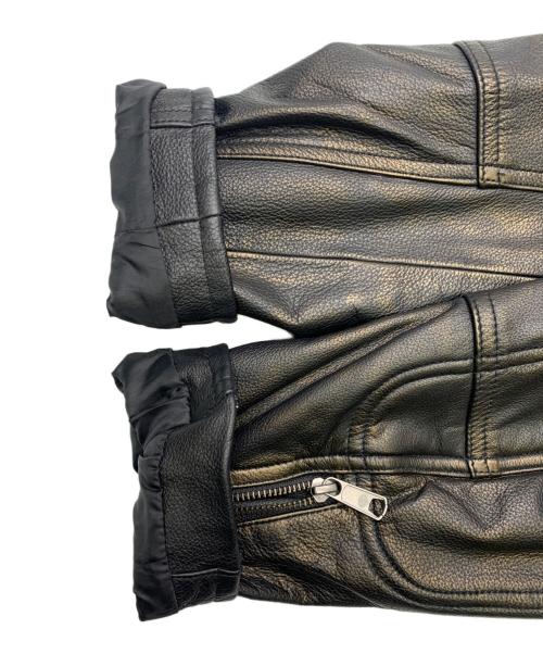 HARLEY-DAVIDSON（ハーレーダビッドソン）HARLEY-DAVIDSON (ハーレーダビッドソン) レザーライダースジャケット ブラック サイズ:Sの古着・服飾アイテム