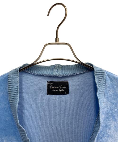 NUMBER (N)INE（ナンバーナイン）NUMBER (N)INE (ナンバーナイン) 薄手カーディガン スカイブルー サイズ:SIZE 4の古着・服飾アイテム