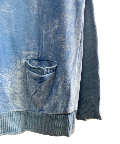 NUMBER (N)INE（ナンバーナイン）NUMBER (N)INE (ナンバーナイン) 薄手カーディガン スカイブルー サイズ:SIZE 4の古着・服飾アイテム