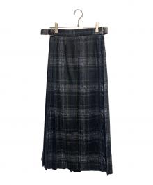 O'NEIL OF DUBLIN（オニールオブダブリン）の古着「O'NEIL OF DUBLIN　キルトスカート」｜グリーン×ネイビー