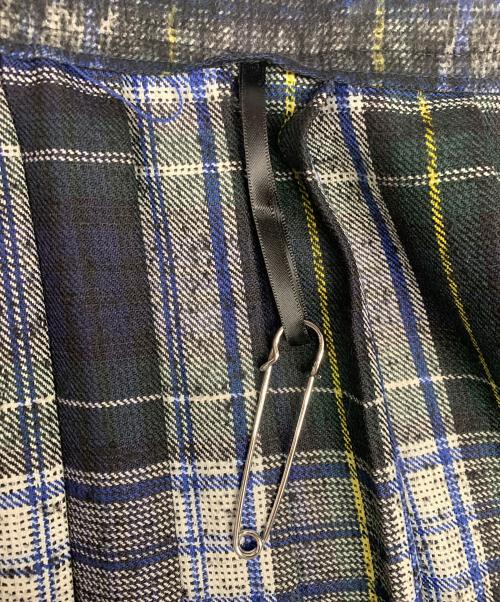 O'NEIL OF DUBLIN（オニールオブダブリン）O'NEIL OF DUBLIN (オニールオブダブリン) O'NEIL OF DUBLIN　キルトスカート グリーン×ネイビー サイズ:Sの古着・服飾アイテム