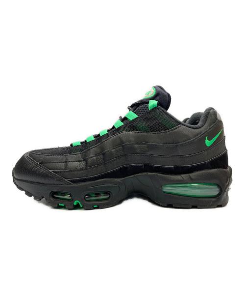 NIKE（ナイキ）NIKE (ナイキ) AIR MAX 95 ブラック×グリーン サイズ:UK　10の古着・服飾アイテム