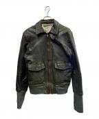 AVIREX×COLLECTION PRIVEE?アヴィレックス×コレクション プリベー）の古着「AVIREX×COLLECTION PRIVEE?　A2レザージャケット」｜ブラック