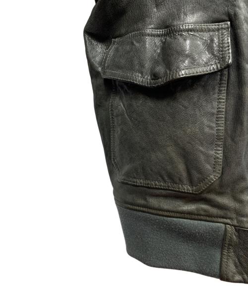 AVIREX（アヴィレックス）AVIREX (アヴィレックス) COLLECTION PRIVEE? (コレクション プリベー) AVIREX×COLLECTION PRIVEE?　A2レザージャケット ブラック サイズ:SIZE 52の古着・服飾アイテム