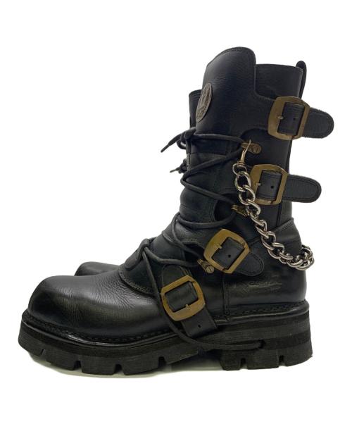 NEW ROCK（ニューロック）NEW ROCK (ニューロック) オールドエンジニアブーツ ブラック サイズ:サイズ表記無（参考サイズは推定となります）の古着・服飾アイテム