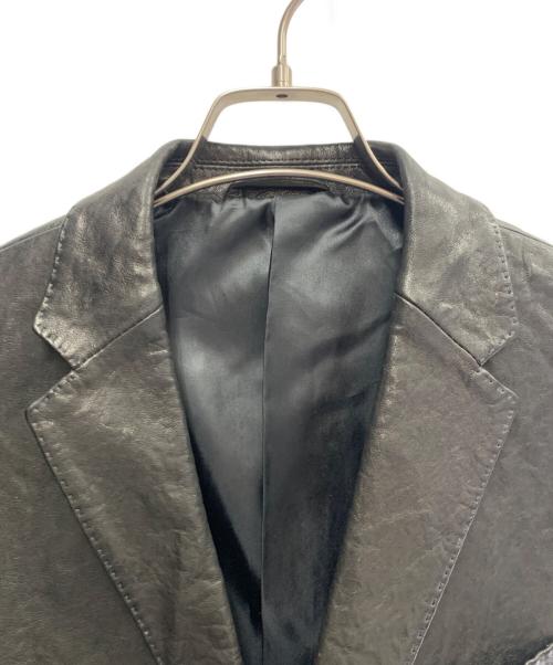 PS Paul Smith（ＰＳポールスミス）PS Paul Smith (ＰＳポールスミス) PS Paul Smith　レザーテーラードジャケット ブラック サイズ:Sの古着・服飾アイテム