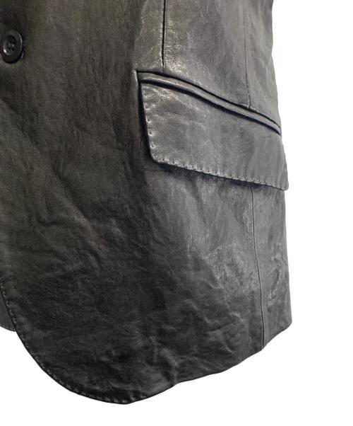 PS Paul Smith（ＰＳポールスミス）PS Paul Smith (ＰＳポールスミス) PS Paul Smith　レザーテーラードジャケット ブラック サイズ:Sの古着・服飾アイテム