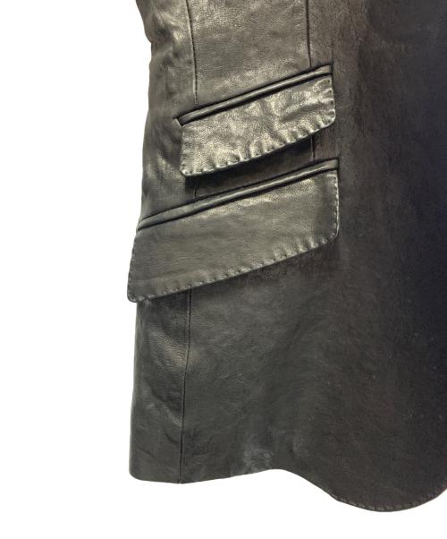 PS Paul Smith（ＰＳポールスミス）PS Paul Smith (ＰＳポールスミス) PS Paul Smith　レザーテーラードジャケット ブラック サイズ:Sの古着・服飾アイテム