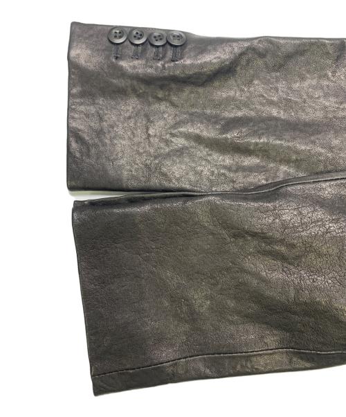 PS Paul Smith（ＰＳポールスミス）PS Paul Smith (ＰＳポールスミス) PS Paul Smith　レザーテーラードジャケット ブラック サイズ:Sの古着・服飾アイテム