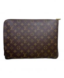 LOUIS VUITTON（ルイ ヴィトン）の古着「LOUIS VUITTON　モノグラム　エテュイ ヴォワヤージュGM」｜ブラウン×レッド