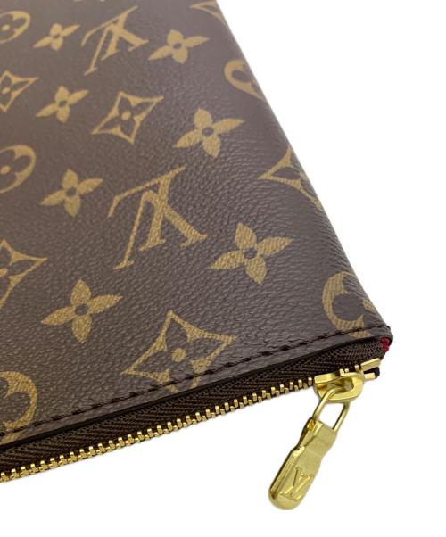 LOUIS VUITTON（ルイ ヴィトン）LOUIS VUITTON (ルイ ヴィトン) LOUIS VUITTON　モノグラム　エテュイ ヴォワヤージュGM ブラウン×レッドの古着・服飾アイテム