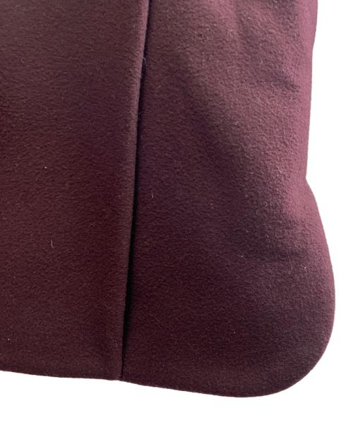 BALENCIAGA（バレンシアガ）BALENCIAGA (バレンシアガ) BALENCIAGA　カシミヤ混コート バーガンディー サイズ:34の古着・服飾アイテム