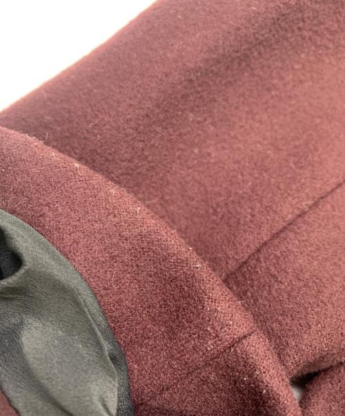BALENCIAGA（バレンシアガ）BALENCIAGA (バレンシアガ) BALENCIAGA　カシミヤ混コート バーガンディー サイズ:34の古着・服飾アイテム
