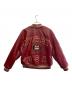 AVIREX (アヴィレックス) AVIREX　バーシティジャケット　ラムレザージャケット レッド サイズ:XS：30000円