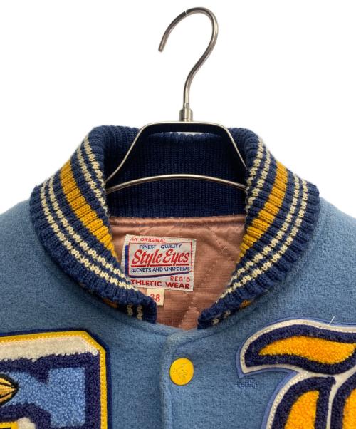 STYLE EYES（スタイルアイズ）STYLE EYES (スタイルアイズ) STYLE EYES　スタジャン ブルー サイズ:38の古着・服飾アイテム