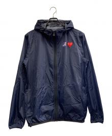 PLAY COMME des GARCONS×K-WAY（プレイコムデギャルソン×ケイウェイ）の古着「PLAY COMME des GARCONS×K-way　ナイロンジャケット」｜ネイビー