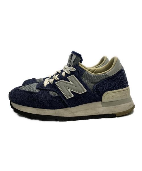 NEW BALANCE（ニューバランス）NEW BALANCE (ニューバランス) Carhartt WIP (カーハート ワークインプログレス) 990V1   ネイビー×グレー サイズ:25の古着・服飾アイテム