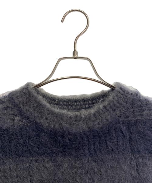 JIL SANDER（ジルサンダー）JIL SANDER (ジルサンダー) JIL SANDER　ボーダー　厚手ニット ネイビー×グレー サイズ:46の古着・服飾アイテム