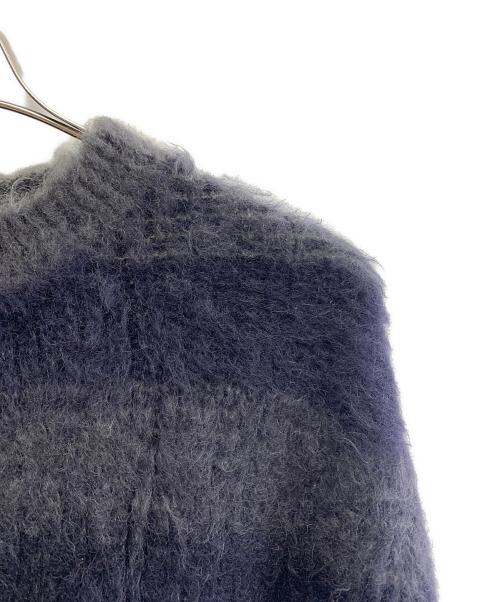 JIL SANDER（ジルサンダー）JIL SANDER (ジルサンダー) JIL SANDER　ボーダー　厚手ニット ネイビー×グレー サイズ:46の古着・服飾アイテム