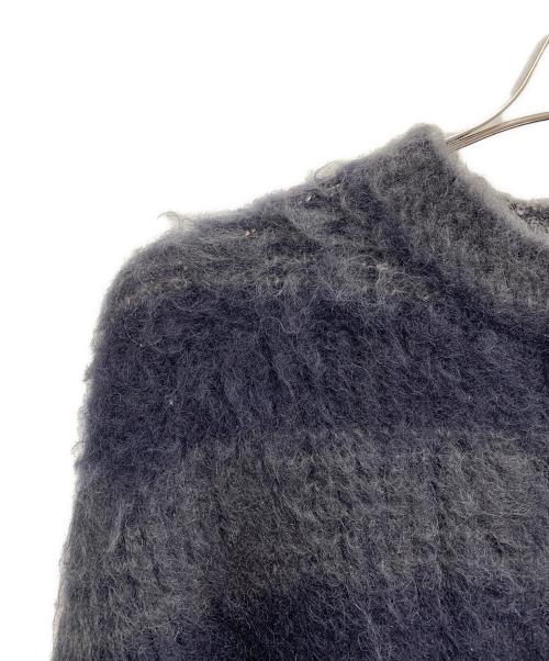 JIL SANDER（ジルサンダー）JIL SANDER (ジルサンダー) JIL SANDER　ボーダー　厚手ニット ネイビー×グレー サイズ:46の古着・服飾アイテム