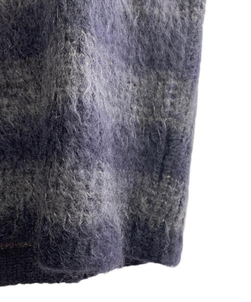 JIL SANDER（ジルサンダー）JIL SANDER (ジルサンダー) JIL SANDER　ボーダー　厚手ニット ネイビー×グレー サイズ:46の古着・服飾アイテム