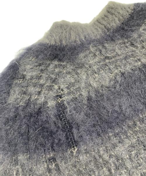 JIL SANDER（ジルサンダー）JIL SANDER (ジルサンダー) JIL SANDER　ボーダー　厚手ニット ネイビー×グレー サイズ:46の古着・服飾アイテム