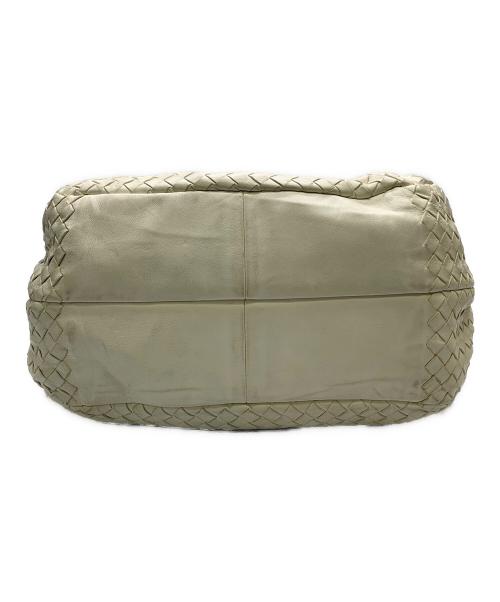 BOTTEGA VENETA（ボッテガベネタ）BOTTEGA VENETA (ボッテガベネタ) BOTTEGA VENETA　イントレチャート　ハンドバッグ ホワイトの古着・服飾アイテム