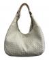 BOTTEGA VENETA（ボッテガベネタ）の古着「BOTTEGA VENETA　イントレチャート　ハンドバッグ」｜ホワイト