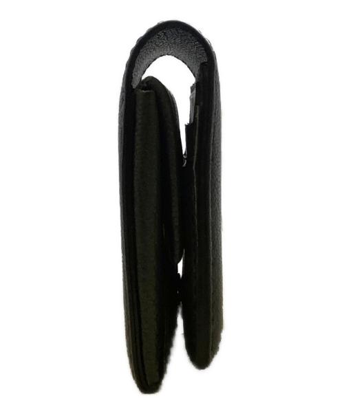 MOLINI（モリニ）MOLINI (モリニ) MOLINI　Bifold Compact Wallet ブラック×ブルーの古着・服飾アイテム