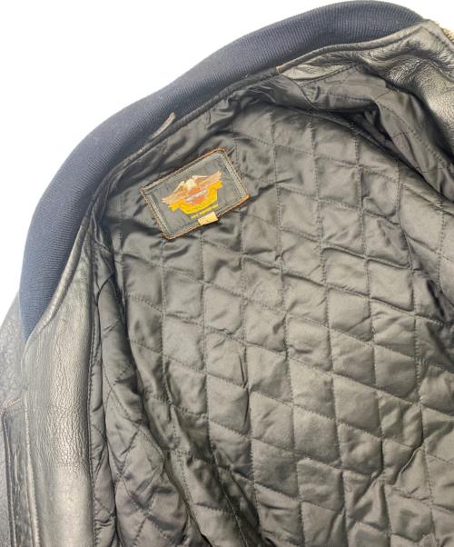 HARLEY-DAVIDSON（ハーレーダビッドソン）HARLEY-DAVIDSON (ハーレーダビッドソン) 90’sレザージャケット ブラック サイズ:Ｌの古着・服飾アイテム