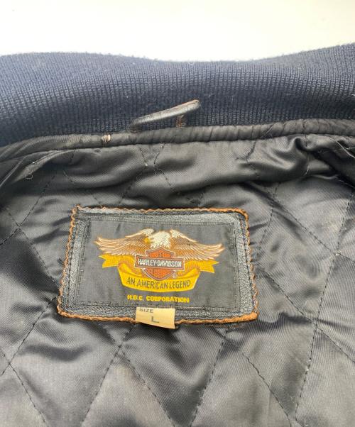 HARLEY-DAVIDSON（ハーレーダビッドソン）HARLEY-DAVIDSON (ハーレーダビッドソン) 90’sレザージャケット ブラック サイズ:Ｌの古着・服飾アイテム