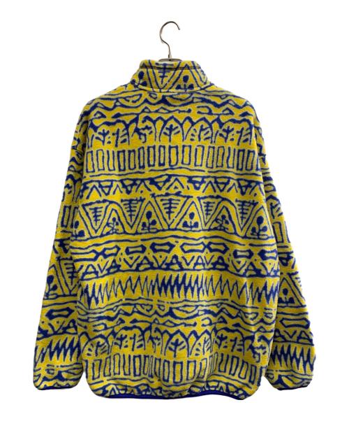 Patagonia（パタゴニア）Patagonia (パタゴニア) Patagonia　シンチラスナップT　スウィッチバック柄　99年製 USA製 イエロー×ブルー サイズ:XLの古着・服飾アイテム