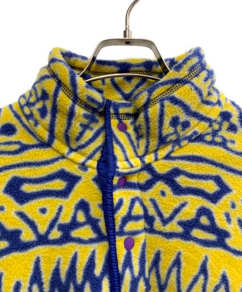 Patagonia（パタゴニア）Patagonia (パタゴニア) Patagonia　シンチラスナップT　スウィッチバック柄　99年製 USA製 イエロー×ブルー サイズ:XLの古着・服飾アイテム