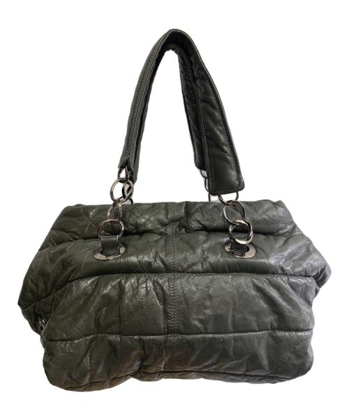 MONCLER（モンクレール）MONCLER (モンクレール) MONCLER　ダウンキルティングバッグ グレーの古着・服飾アイテム