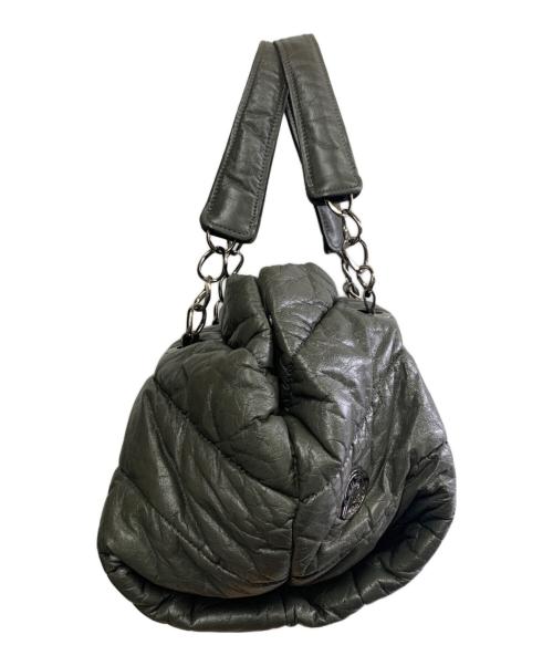 MONCLER（モンクレール）MONCLER (モンクレール) MONCLER　ダウンキルティングバッグ グレーの古着・服飾アイテム