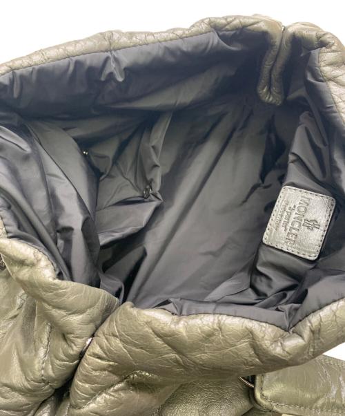 MONCLER（モンクレール）MONCLER (モンクレール) MONCLER　ダウンキルティングバッグ グレーの古着・服飾アイテム