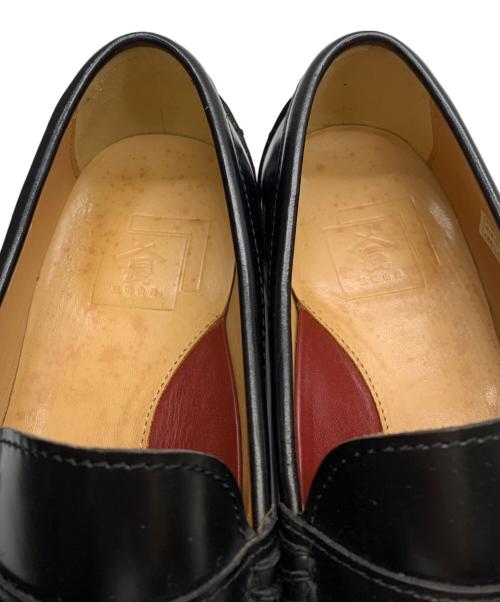 山陽山長（サンヨウヤマチョウ）山陽山長 (サンヨウヤマチョウ) コインローファー ブラック サイズ:7号の古着・服飾アイテム