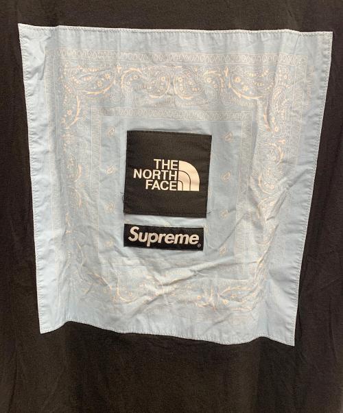 SUPREME（シュプリーム）SUPREME (シュプリーム) THE NORTH FACE (ザ ノース フェイス) BANDANA Ｔee　Tシャツ ブラック サイズ:XLの古着・服飾アイテム
