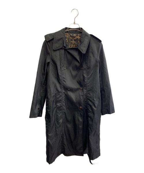 FENDI（フェンディ）FENDI (フェンディ) FENDI　トレンチコート ブラック サイズ:36の古着・服飾アイテム