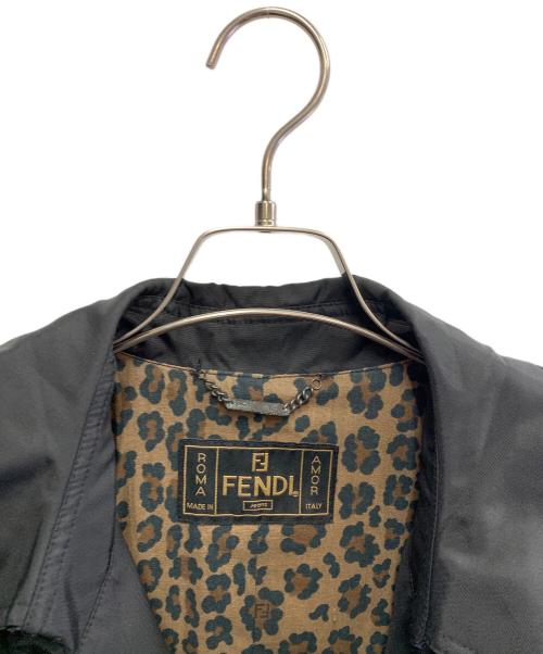 FENDI（フェンディ）FENDI (フェンディ) FENDI　トレンチコート ブラック サイズ:36の古着・服飾アイテム