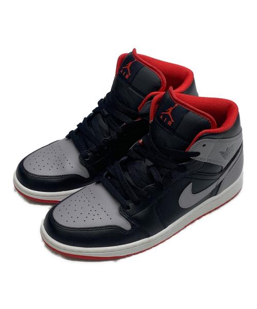 NIKE（ナイキ）NIKE (ナイキ) Air Jordan 1 Mid  レッド×グレー サイズ:UK　８の古着・服飾アイテム
